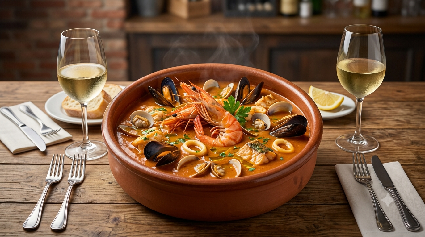 Cazuela de mariscos
