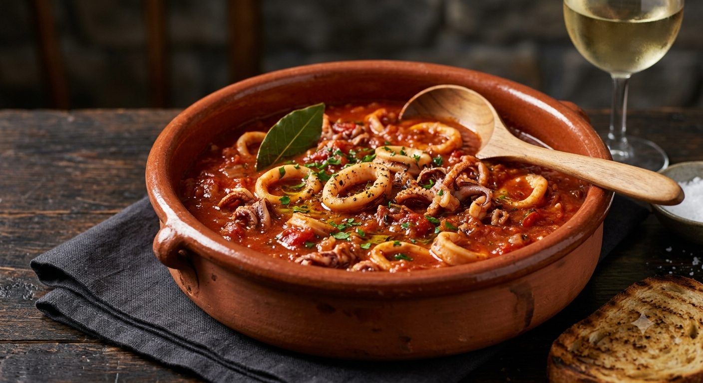 Cazuela de calamares