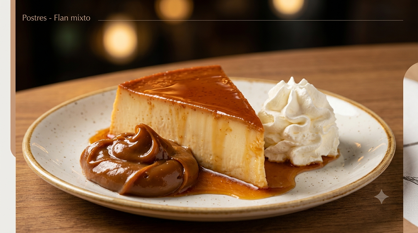 Flan mixto